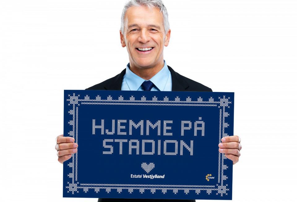 Logo og branding - EstateVestjylland - Hjemme på stadion