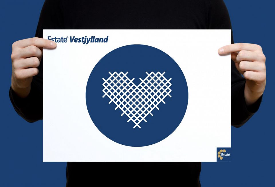 Logo og branding - EstateVestjylland - Hjerte