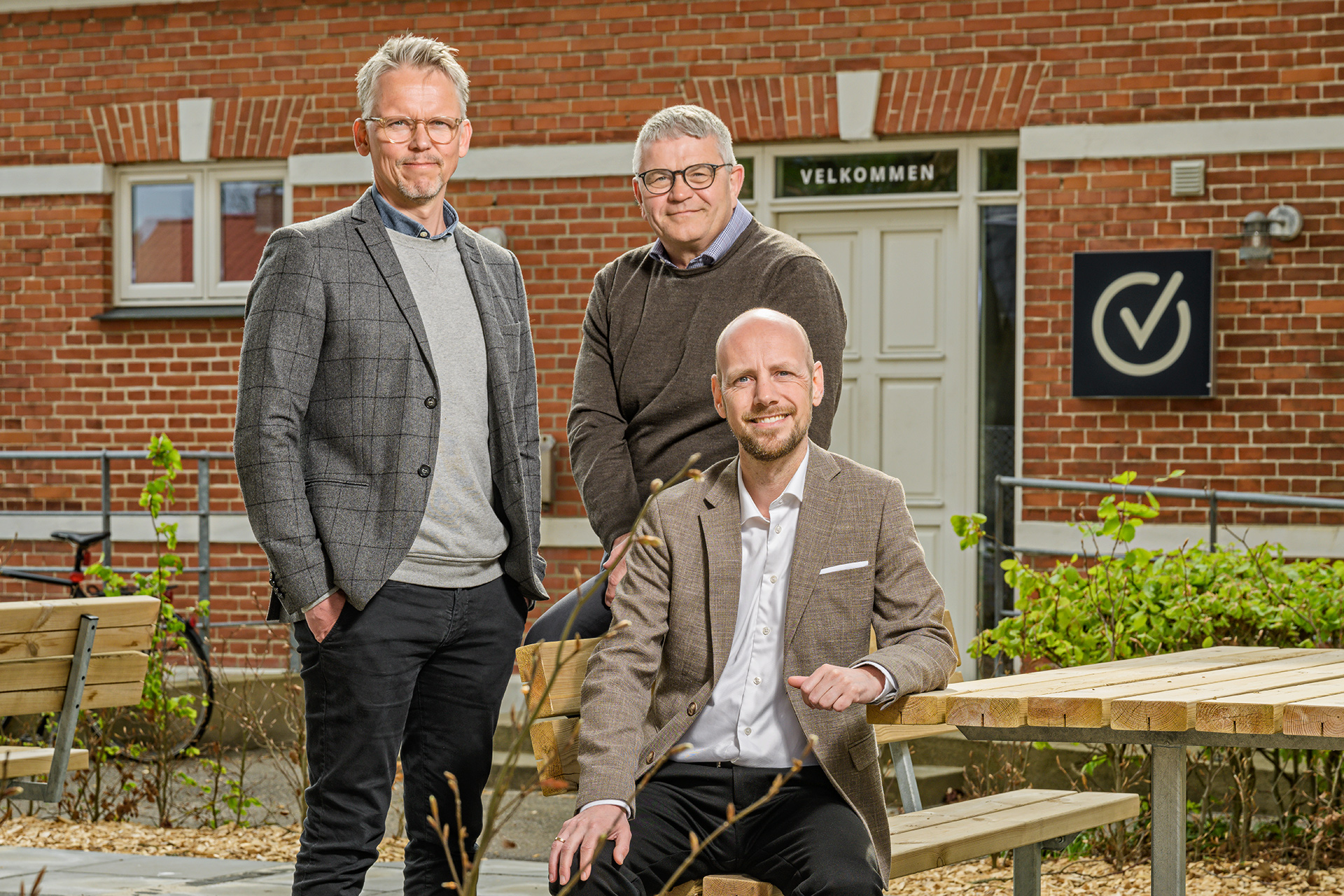To nye medejere i Vestjysk Marketing. Fra venstre Ole Stampe Larsen, Boy Boysen og Anders Fuglsang Abrahamsen