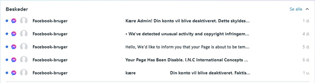 Meta starter ikke en Messenger chat